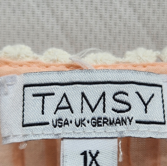 Tamsy Women's 3/4 Boho Pullover Top, Size, 1X - Picture 5 of 10